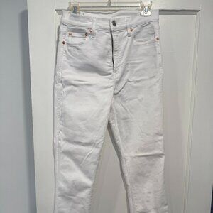 GAP White Vintage Slim High Rise Jeans - Size 29/8